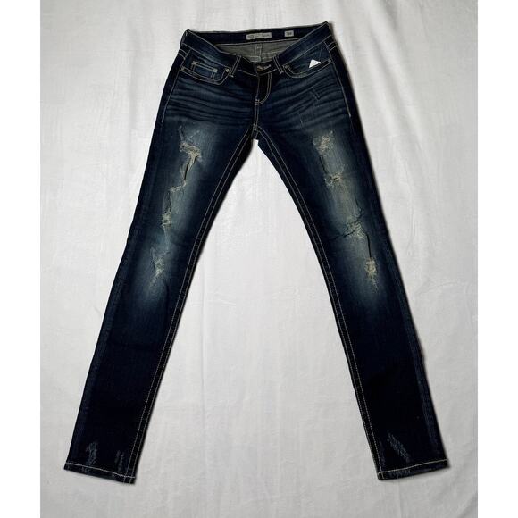 BKE Sabrina Distressed Stretch Medium Wash Jeans Size 28R   Style# ABK253 - Picture 15 of 15
